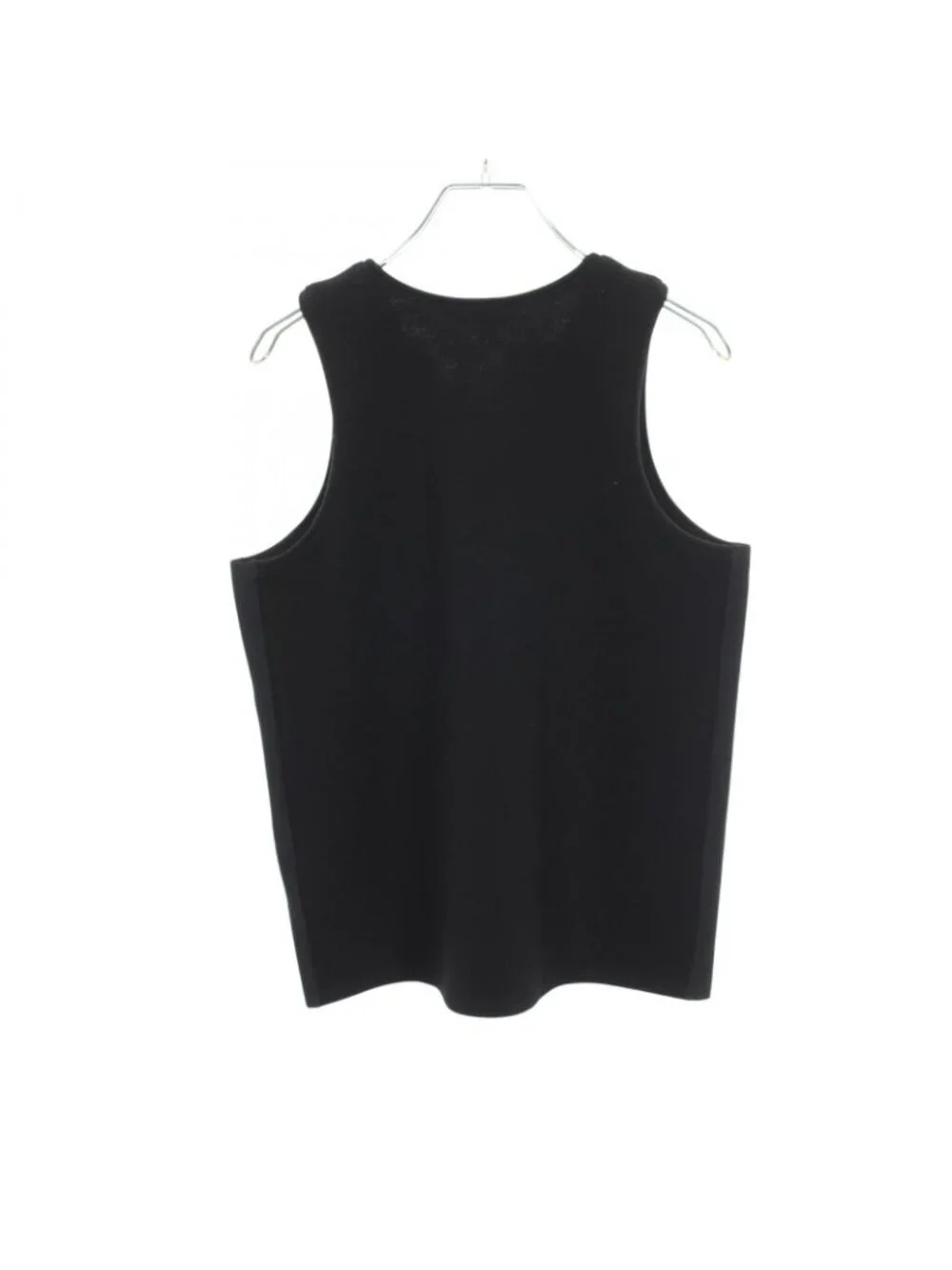 Chanel Tank Top CC Logo Camellia Wool